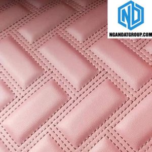 Nguyên Liệu Da Hình Chữ Nhật Màu Đỏ Gạch