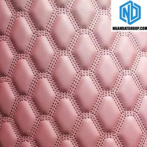 Nguyên Liệu Da Hình Lục Giác Đỏ