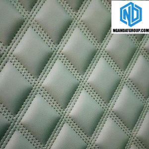 Nguyên Liệu Da Hình Thoi Nhẵn Xanh Rêu - NĐ 29